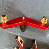 Art Deco ceramic wall light from the 1950s-60s.