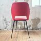 Chaise rouge tonneau