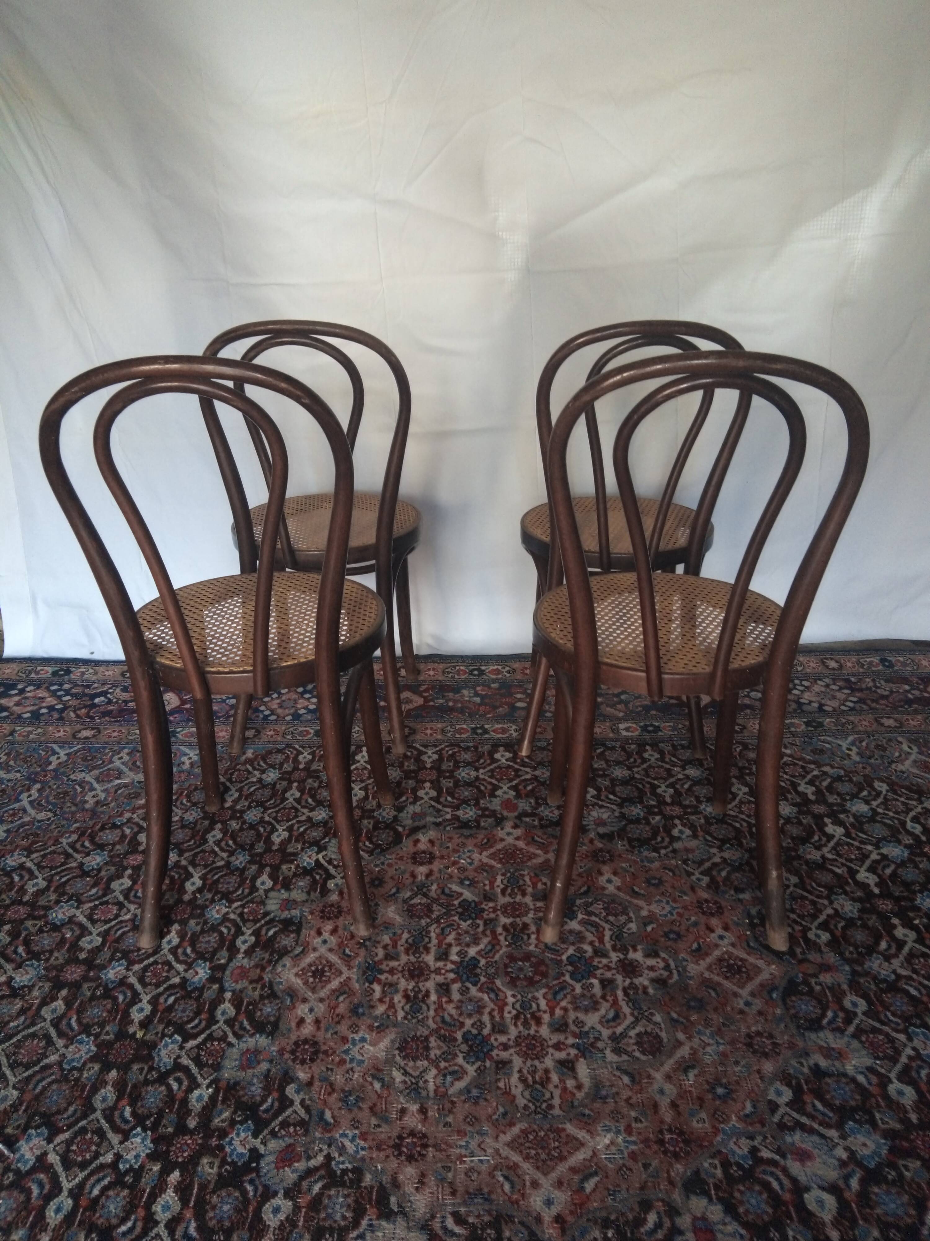 Vintage Thonet bistro chairs