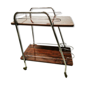 Vintage trolley bar with wheels