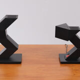 Zig-Zag Lampes de Table Designer Shui L. D. Chan en 1984, Hong-Kong