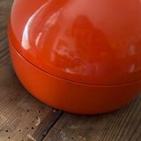 Vintage design 60s small round orange box