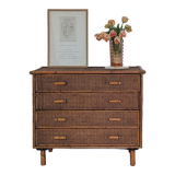 Commode en rotin