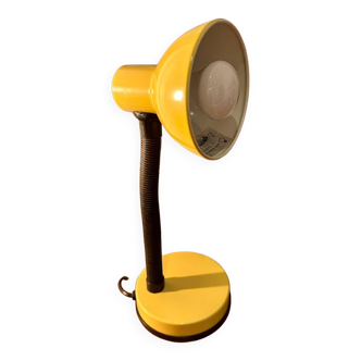 Vintage pale yellow lamp
