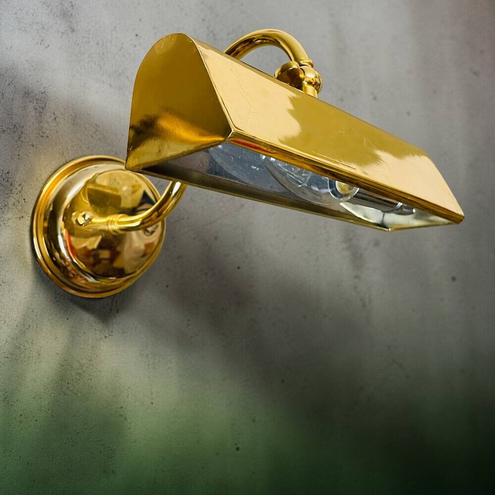 Industrial brass adjustable  wall picture light