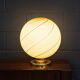 Vintage 20thc italian hand blown glass table lamp, murano
