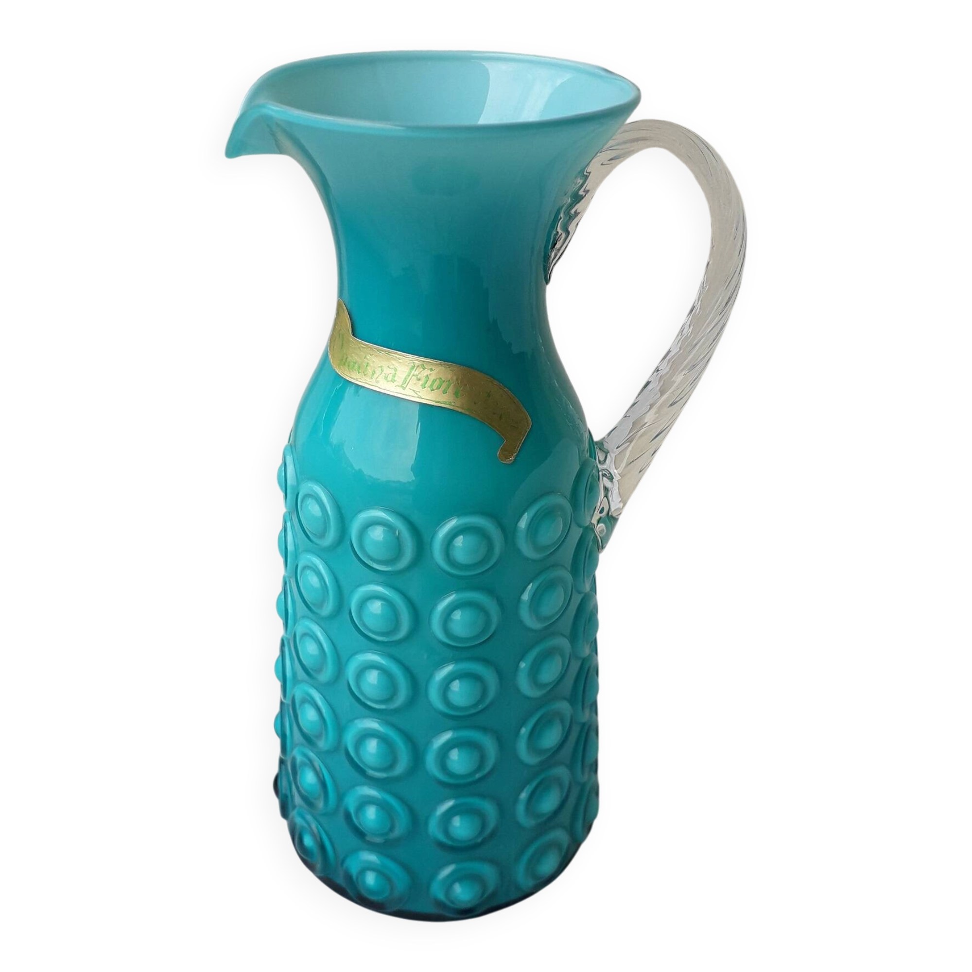 Italian opaline pitcher 1960