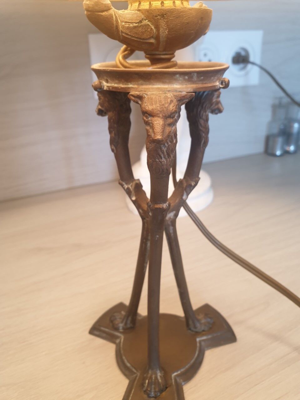 Old brass lamp