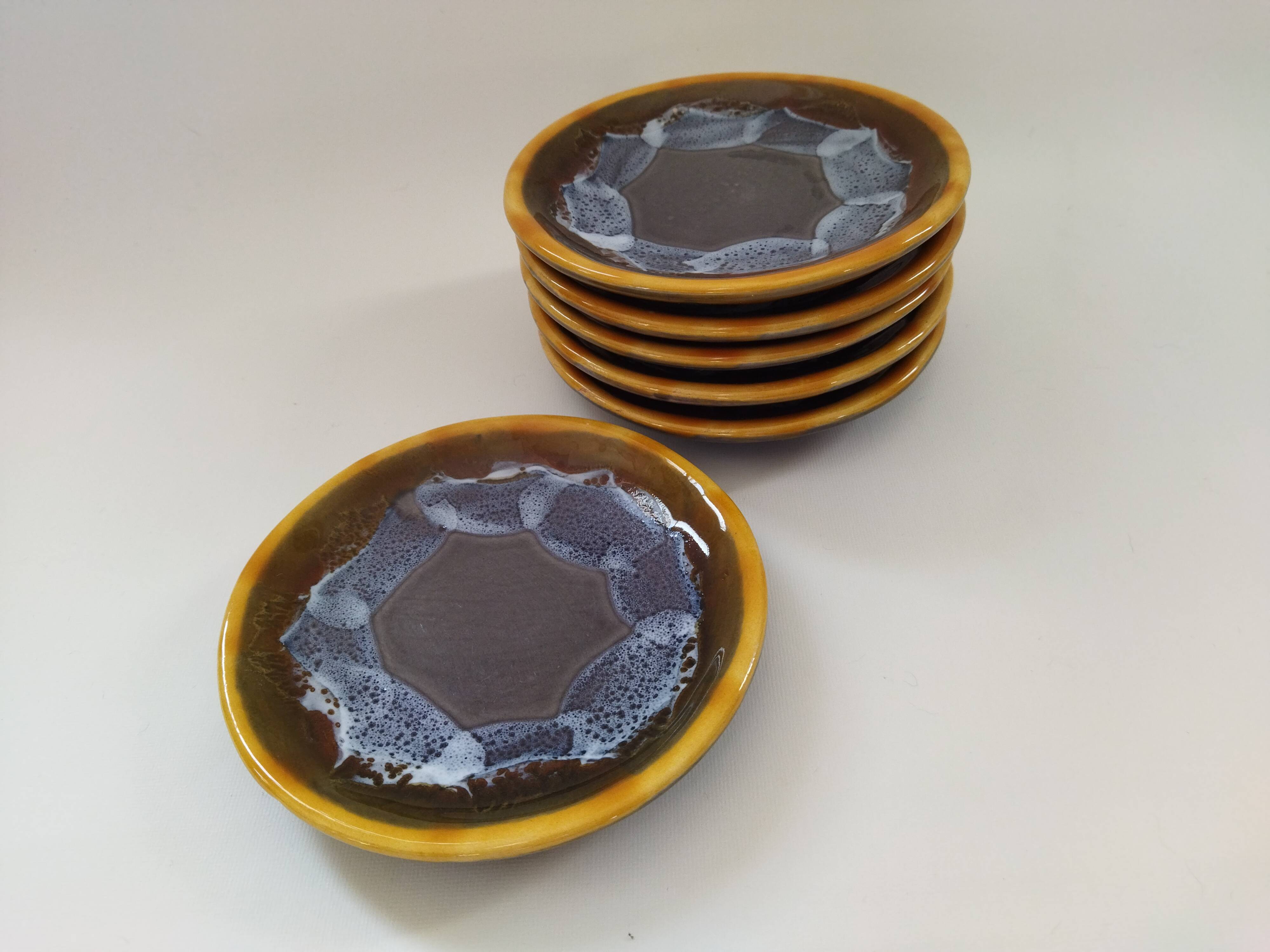 Six Vallauris plates