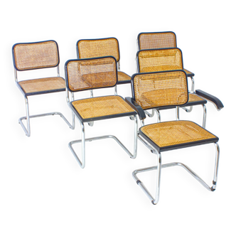Ensemble de chaises B32, fabriqué en Italie dans les années 1970