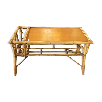 Coffee table with magazine rack Wicker