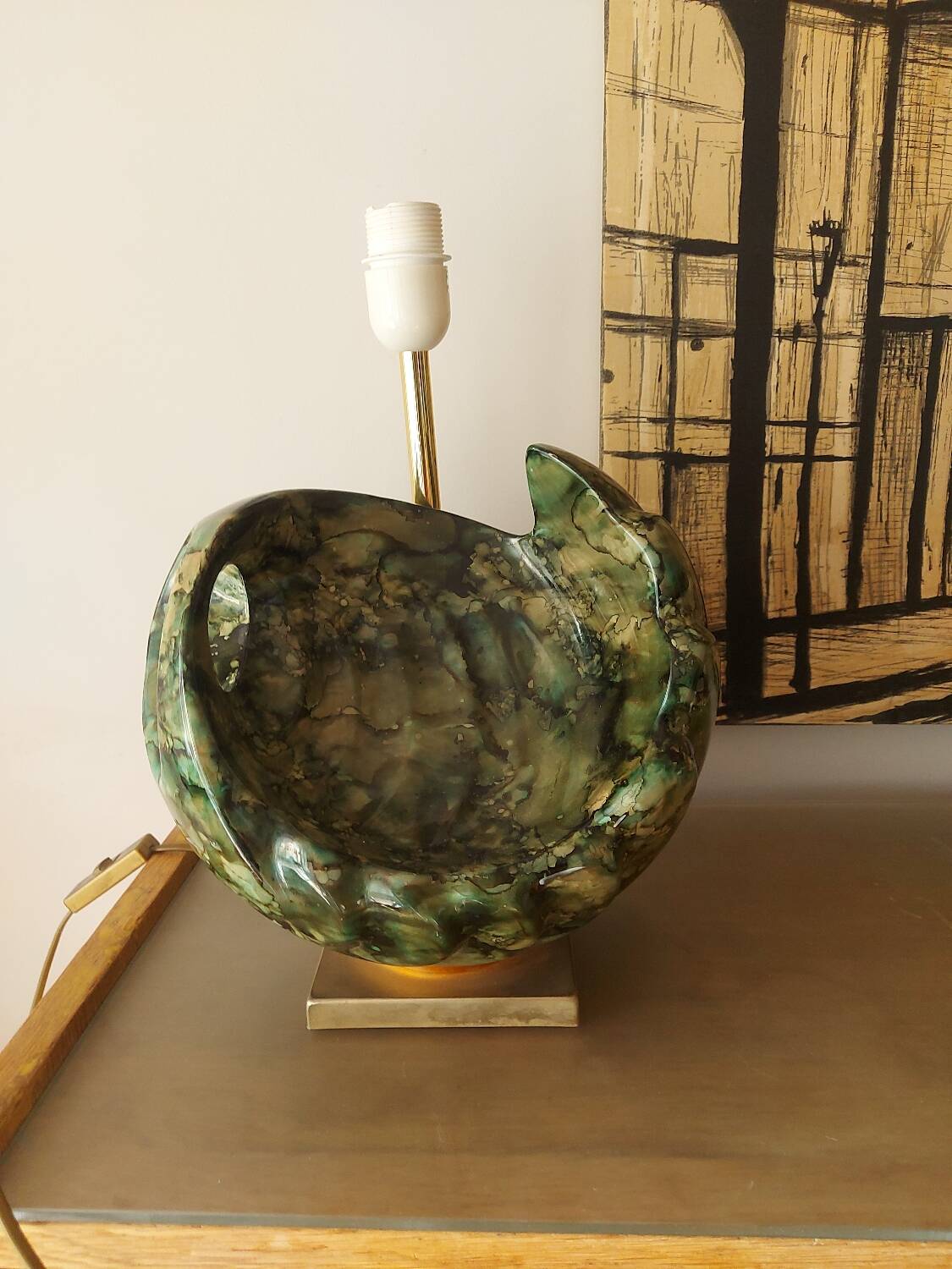 80's Neptune ceramic lamp