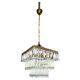 Mid-century Czech crystal ceiling light.
