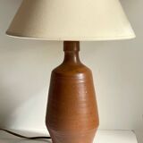 Vintage glazed stoneware lamp from Portugal.