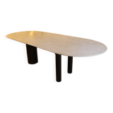 Large marble dining table, 1980s