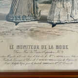 Framed antique print "Le moniteur de la Mode"