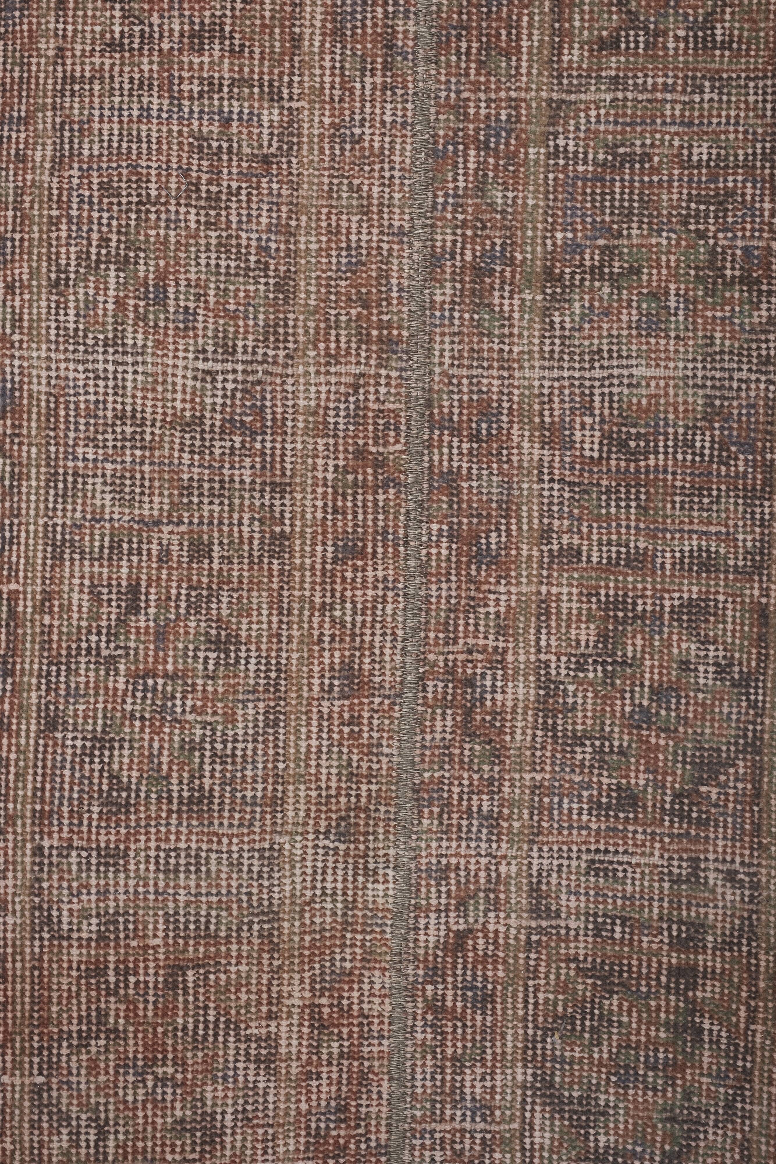 Vintage Turkish Oushak Rug Handwoven 55x373 cm
