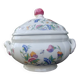 Large porcelain soup tureen from the Sarreguemines earthenware factory, Rouen model