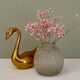Vintage art deco vase in frosted glass