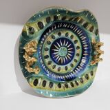 H. Bequet Quaregnon ceramic plate, Belgium 1950s.