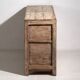 Antique white sideboard with floral motifs (circa 1870)