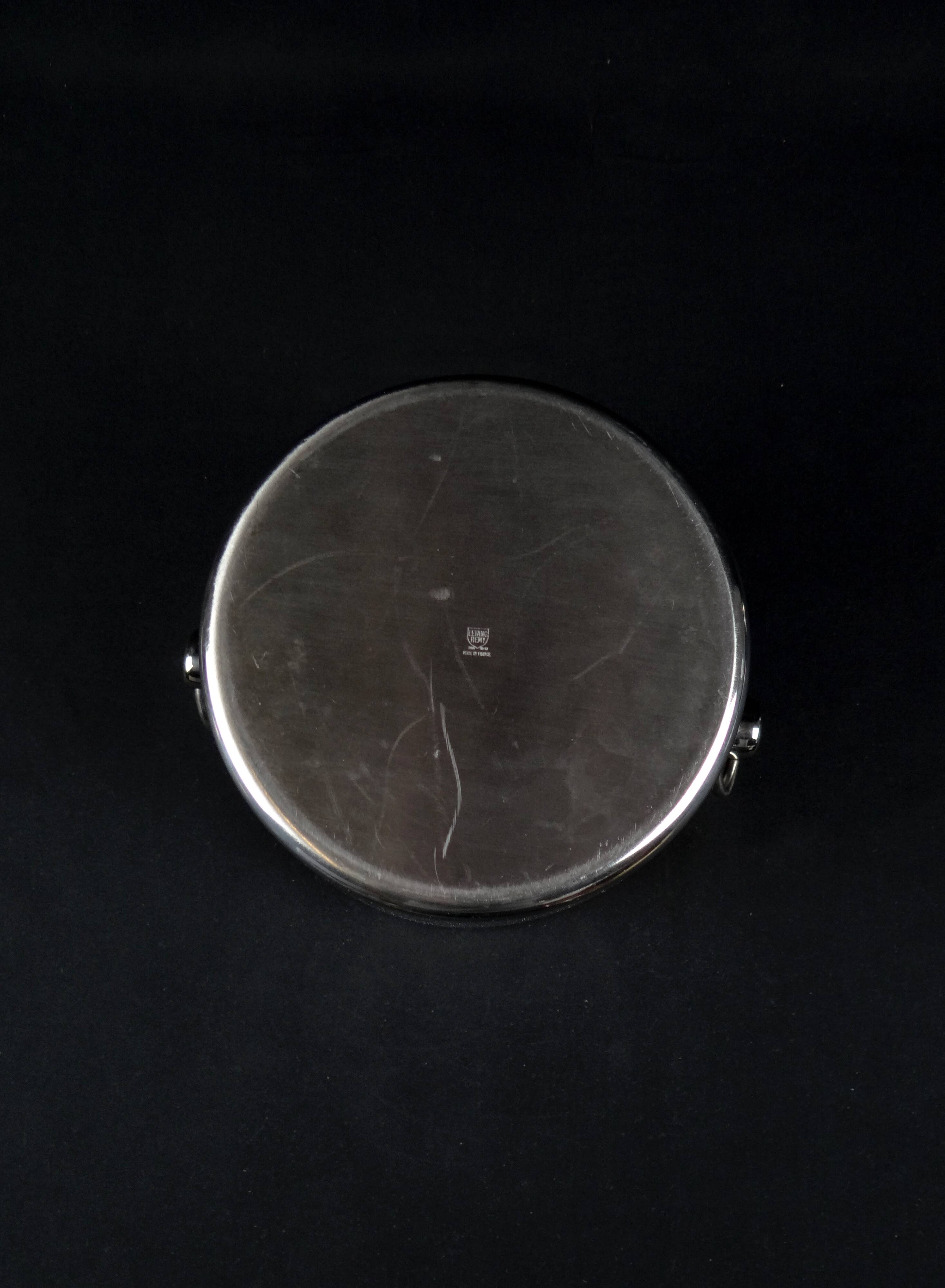 Vintage 1970s stainless steel champagne bucket by Létang Rémy