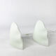 Set of two opaline glass lamps 1980s