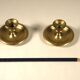 Paire de bougeoirs en laiton 4 cm