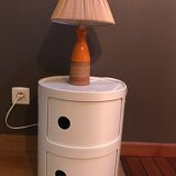 Corep wicker and ceramic table lamp