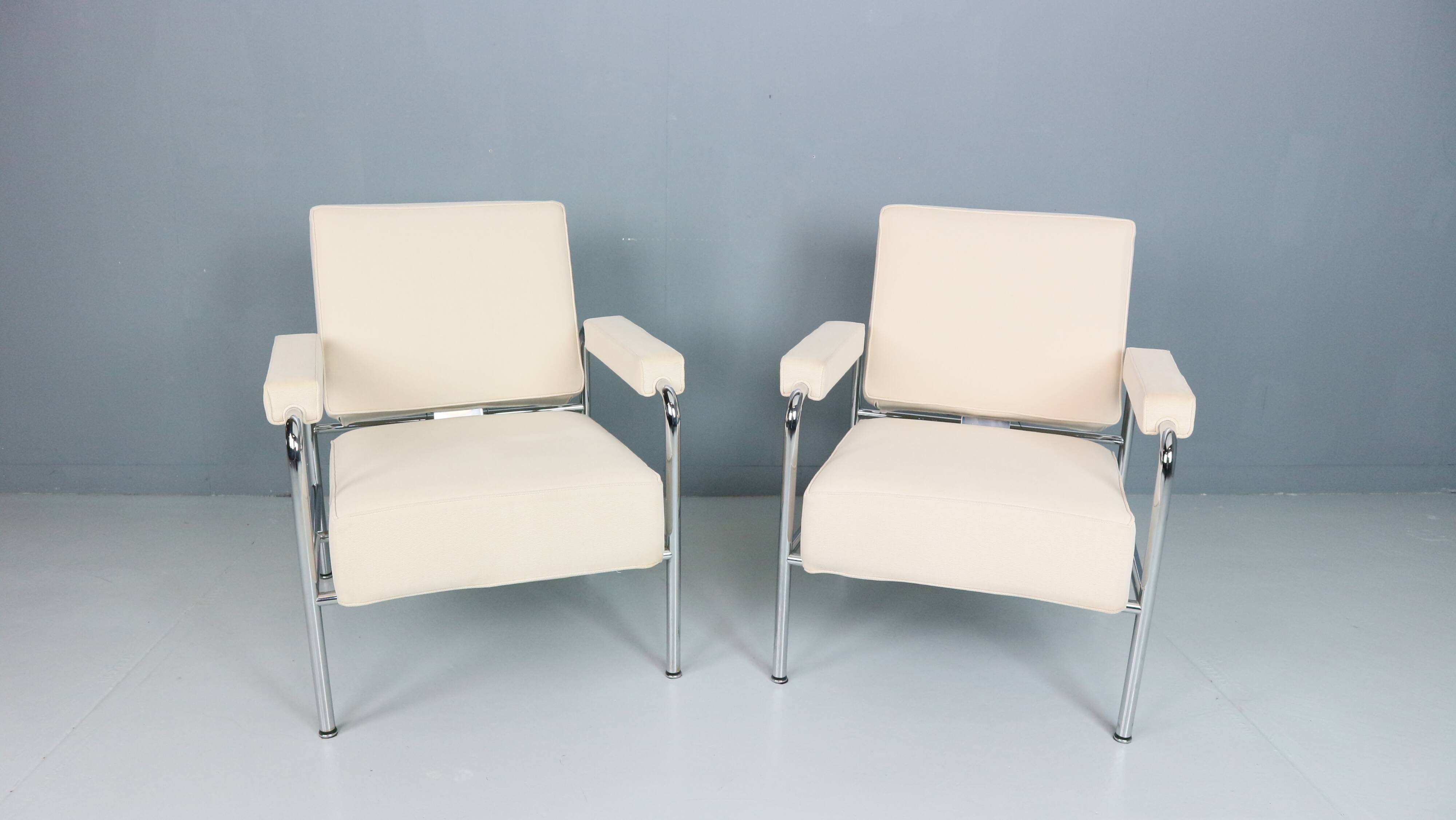 2x Fauteuil Wagon Fumoir LC 13 Le Corbusier, 1931