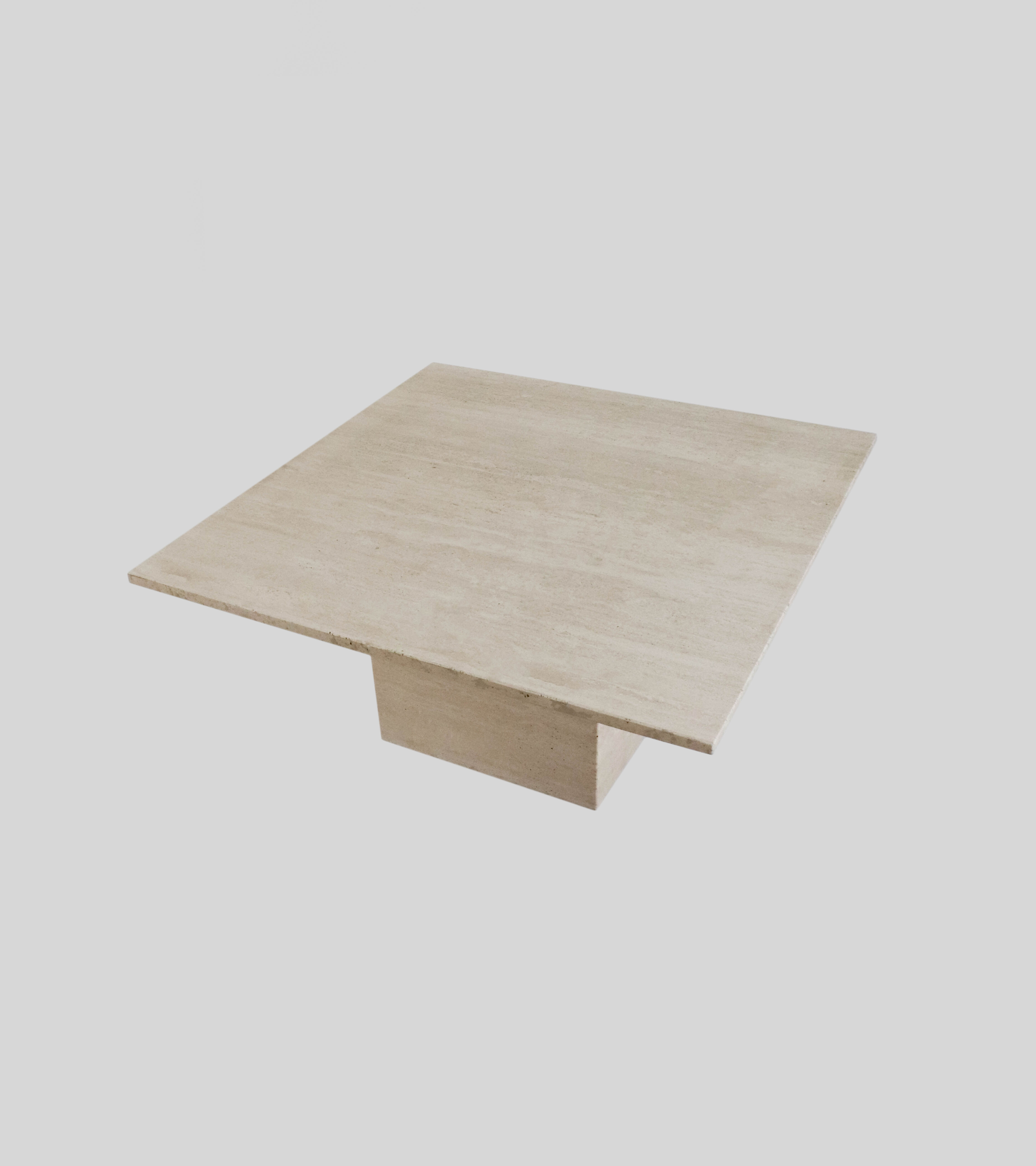 Vintage travertine coffee / side table