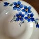 Hamage & Moulin des Loups Earthenware Deep Plate, Blue Flowers