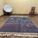 Tapis artisanal marocain laine naturelle 2.5x1.5 m