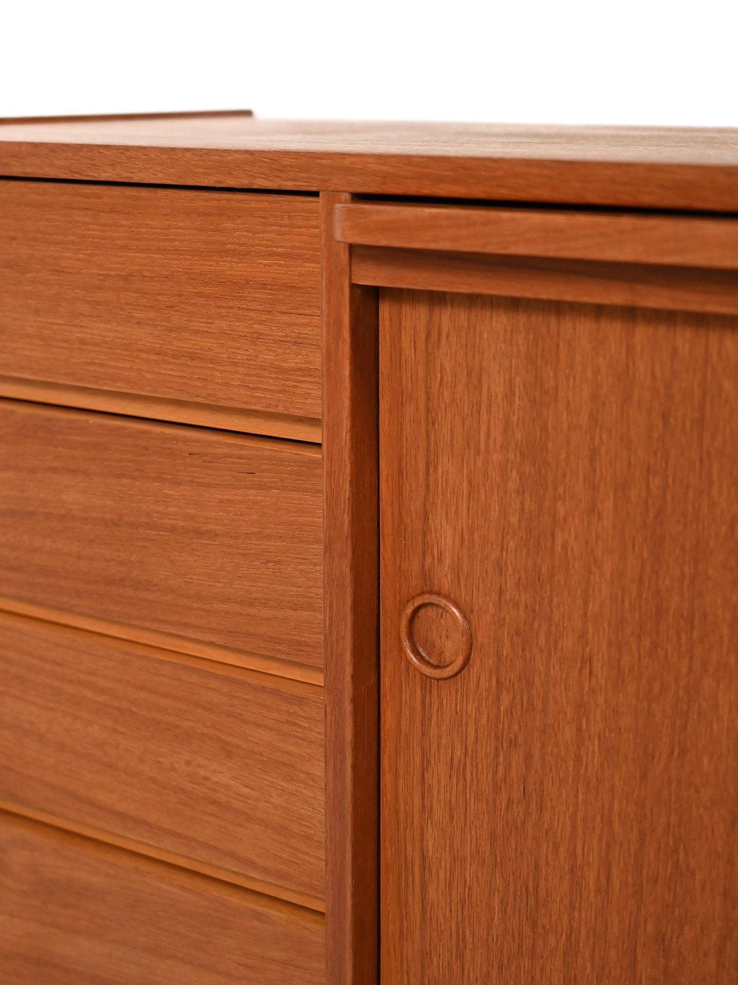 Sideboard Swedish 1960s with writing desk