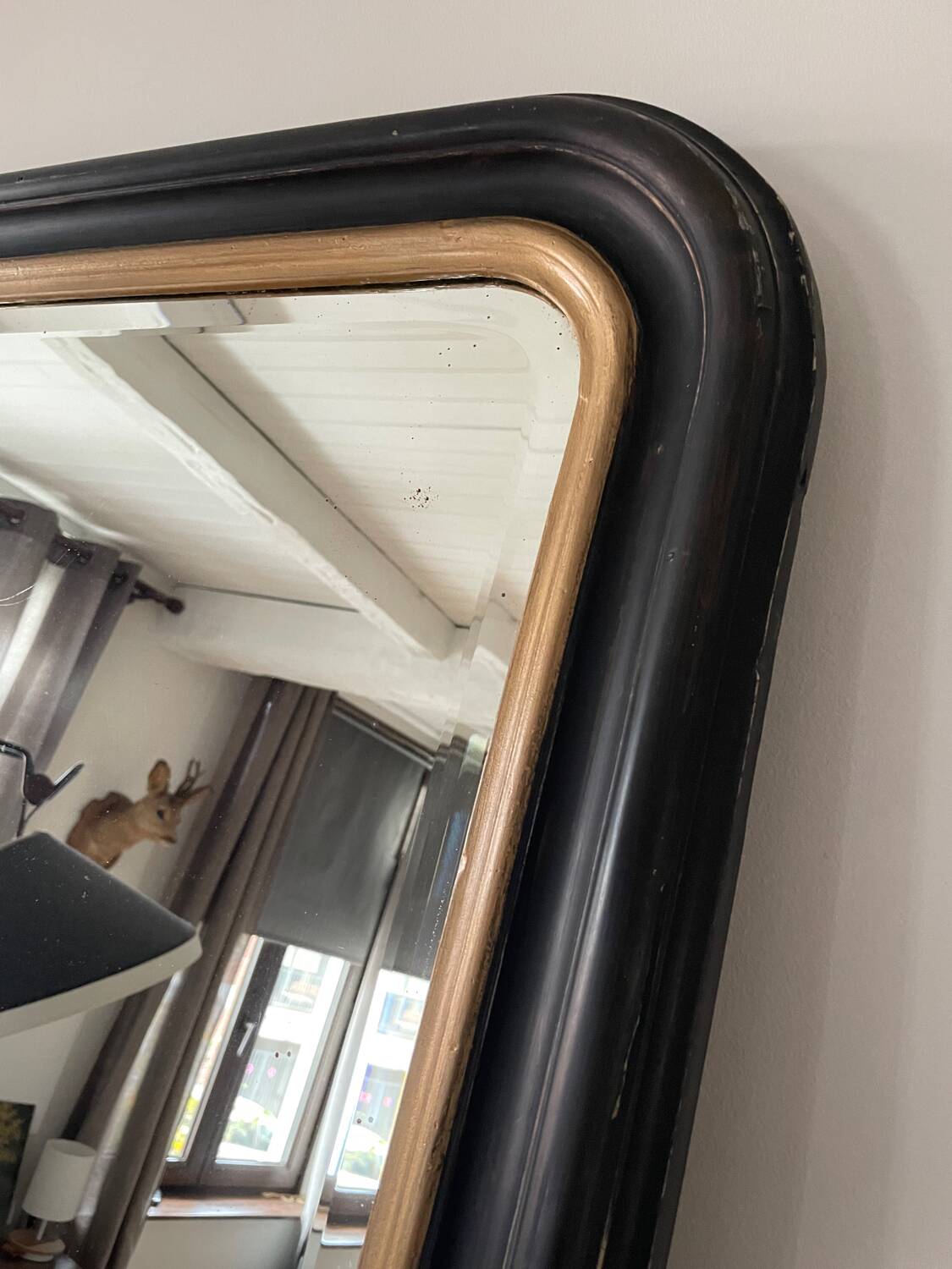 Very large antique shop mirror