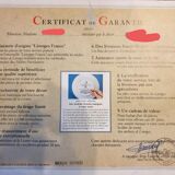 dessert service of limoges, porcelain of the Unicorn, limited edition 2500 copies