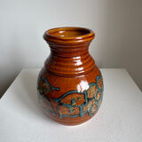 Vintage Mid Century Modern handmade Scheurich ceramic vase