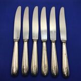 Set of 6 small silver-plated Navy knives from Ercuis