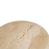 Pepe Guerrero MTC5 Console Table in Cream Travertine, Organic Modern