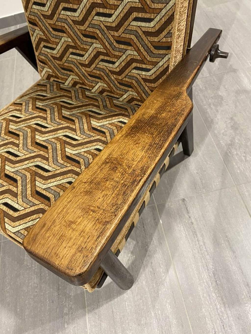 Adjustable armchair by Jan Vanek for Krásná Jizba 1940s