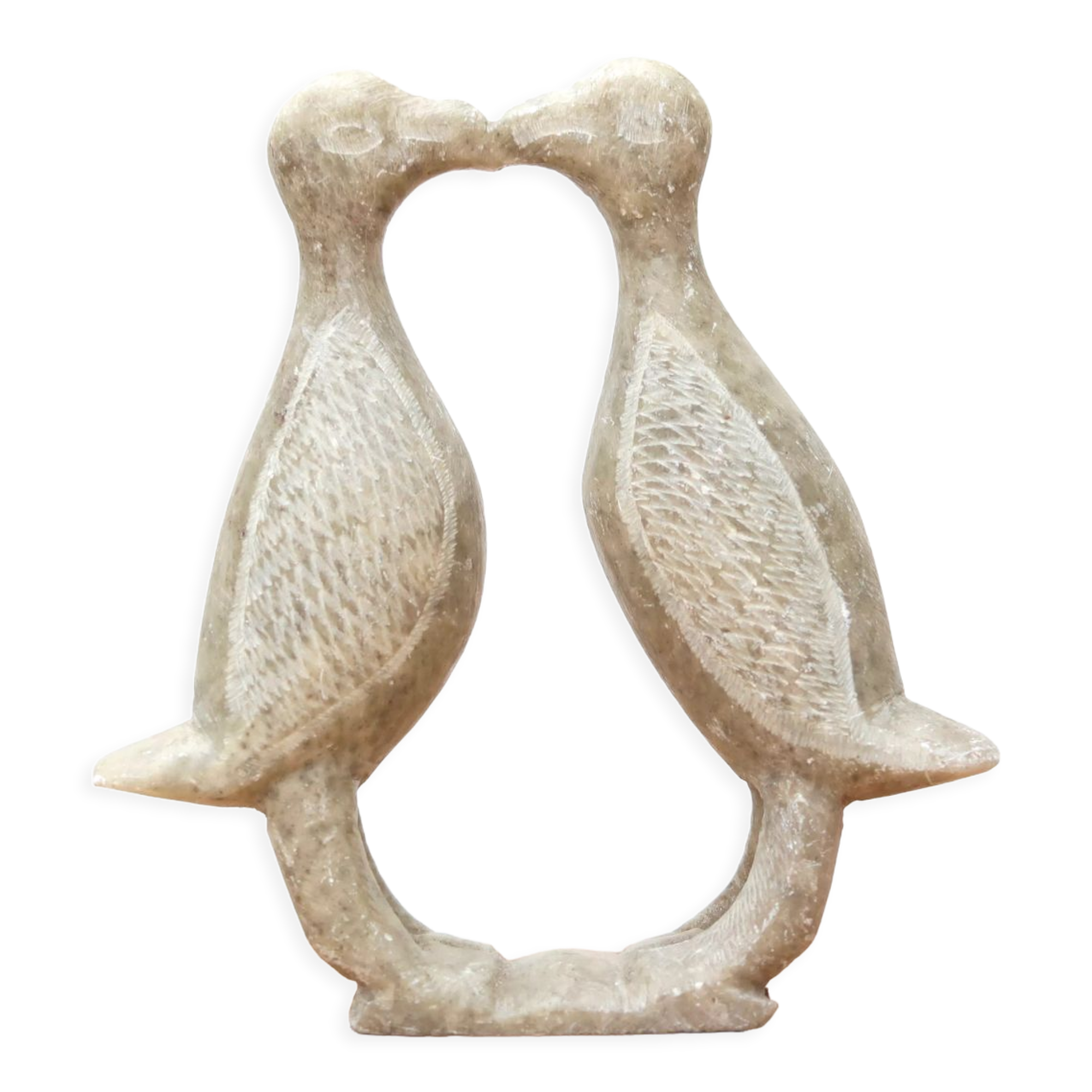 Moroccan stone bird paperweight, 70s