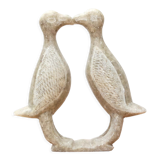 Moroccan stone bird paperweight, 70s