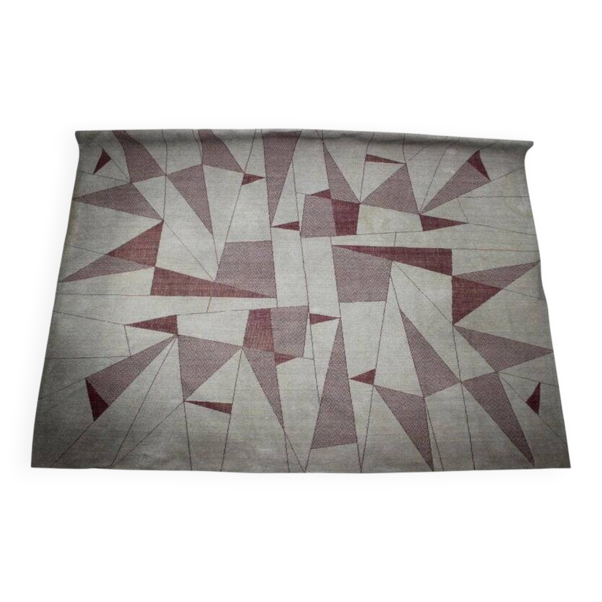 Unique Big Extra Large Abstract Design Geometric Carpet / Rug, 1950s