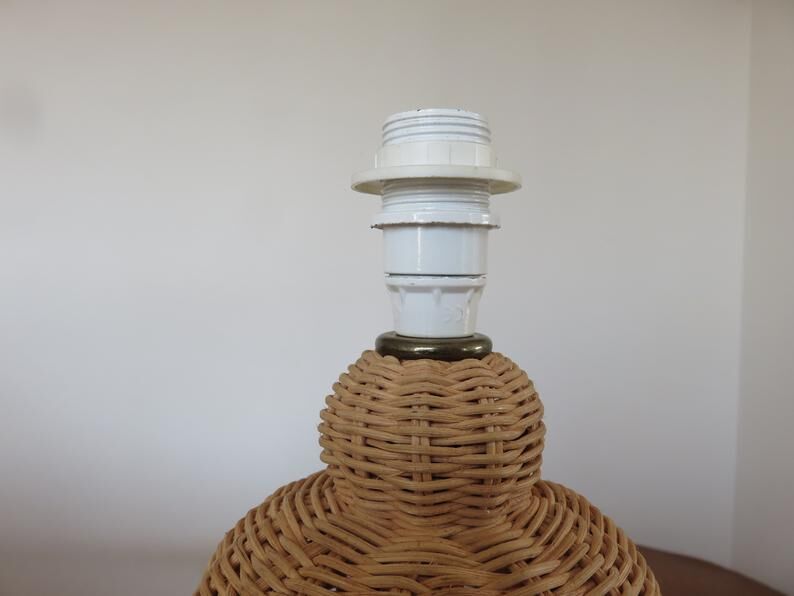 Lamp in rattan 60 70 years