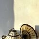 Pair of glass pendant lights in Art Nouveau Tiffany style
