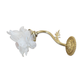 Art Deco wall lamp in bronze and tulip in the shape of pink 30s 40s
