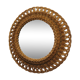 Rattan wall mirror