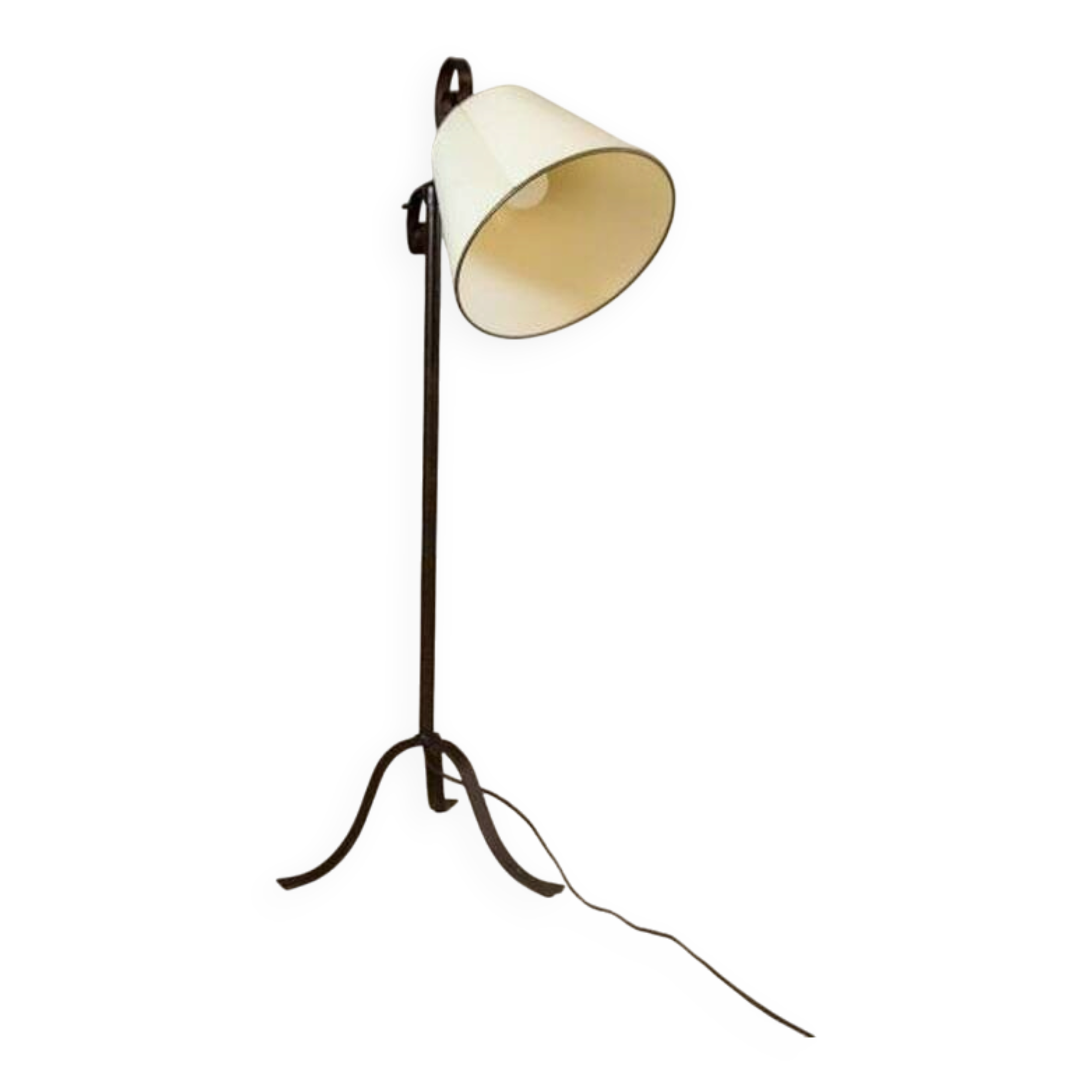 Metal Floor Lamp with Adjustable Head, Early 20th Century