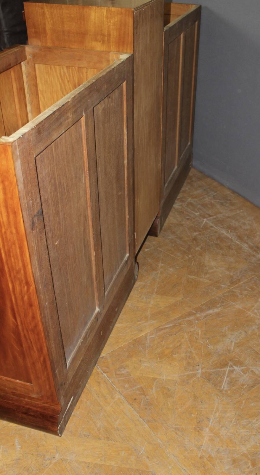 Art Deco mahogany enfilade, attributed to André Sornay around 1930.