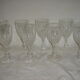 Set of 8 St Louis crystal glasses, Massenet model 1895-1930